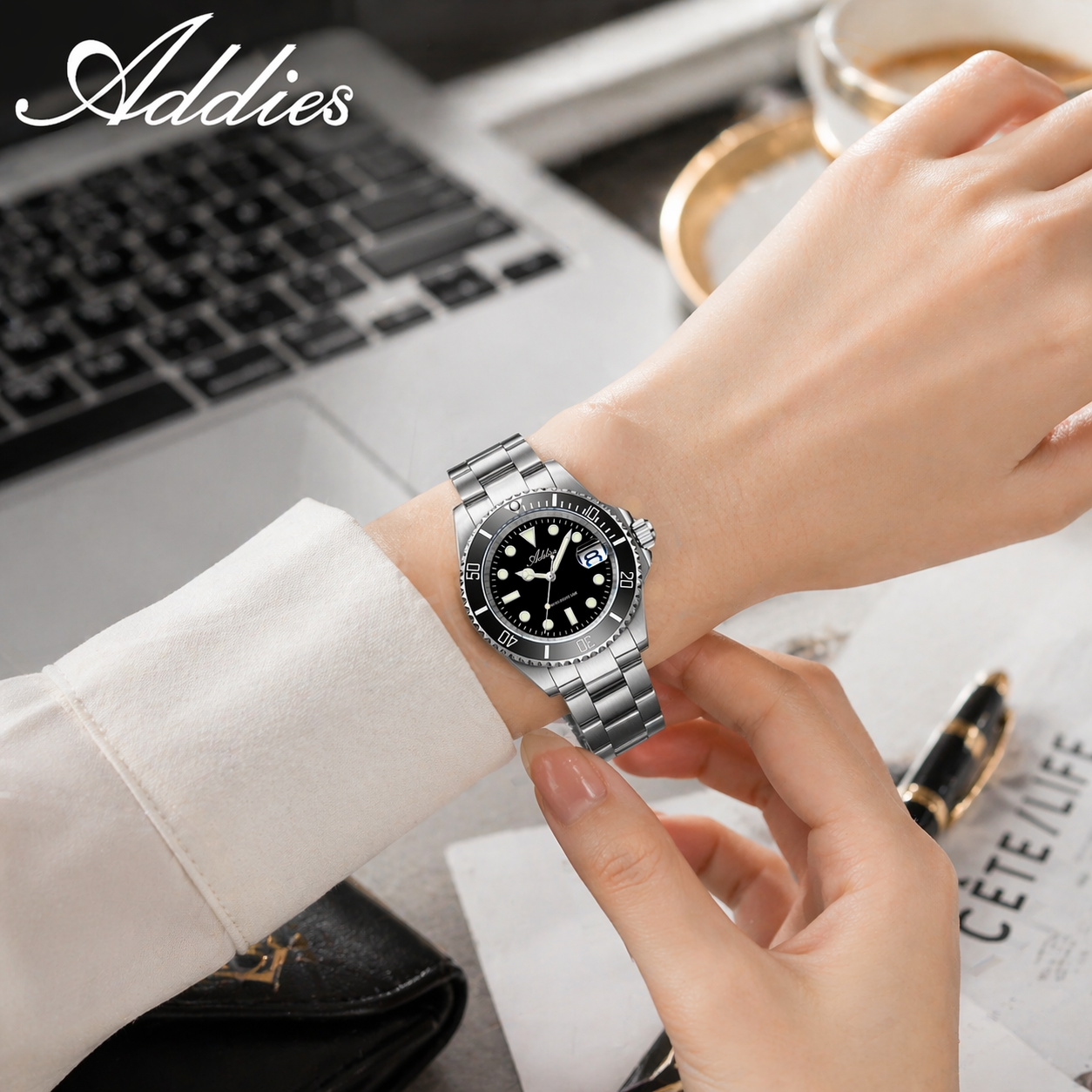 Luxury Watch Japan - Addies Push Button Hidden Clasp Japan
