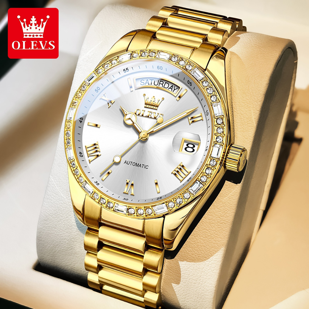 Luxury Watch Brands - OLEVS 6747 luxury brand Men's fully