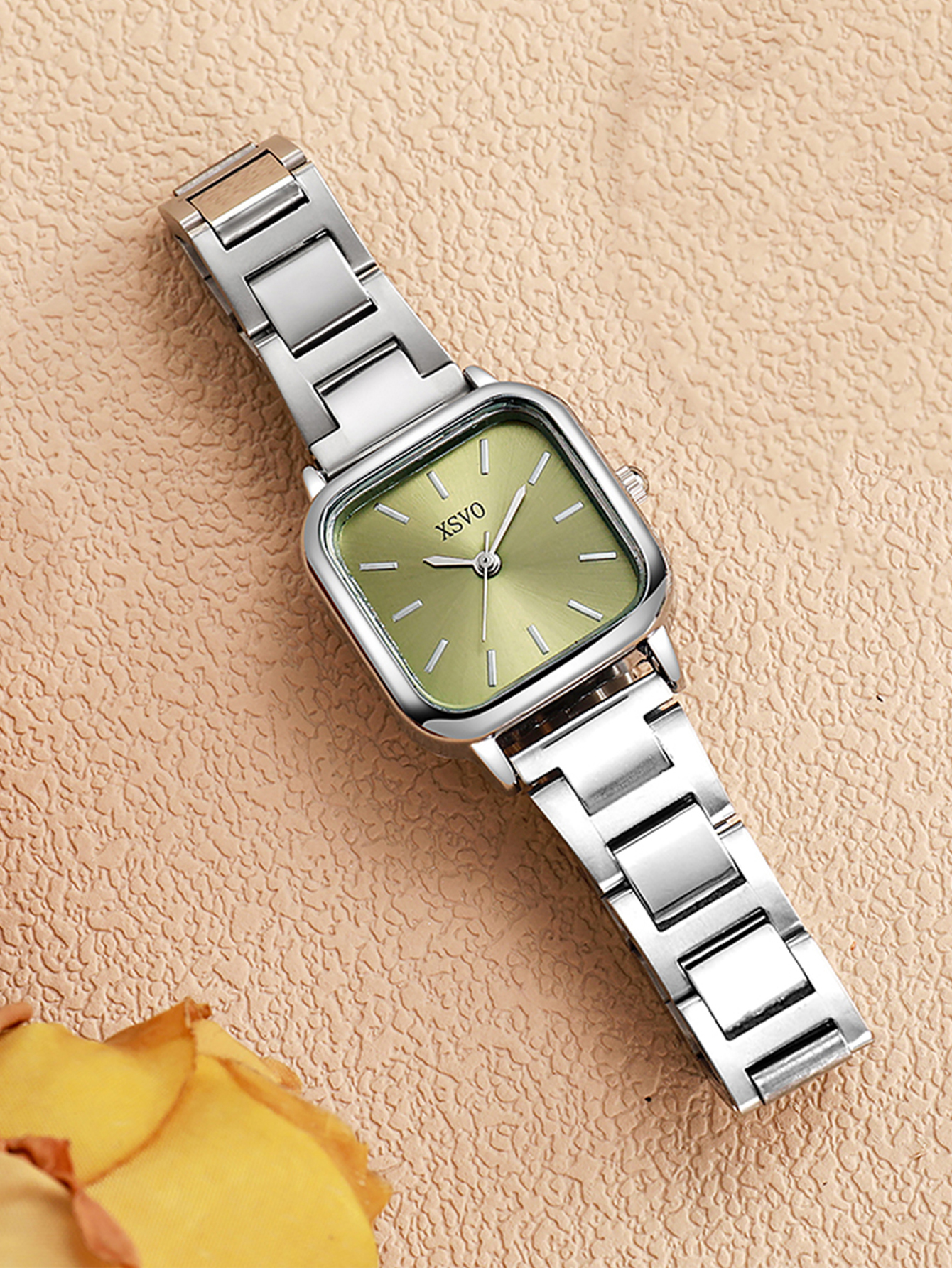 Elegant Square Women's Wristwa - огляд і ціна Luxury Watch With Green Dial