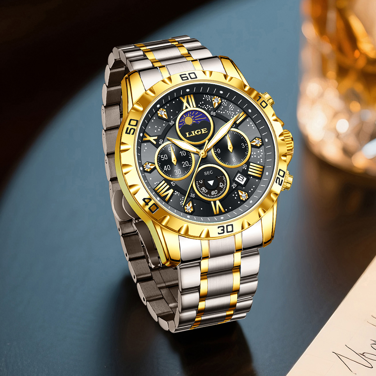 LIGE Top Brand Luxury Quartz M - огляд і ціна Luxury Watch Brands