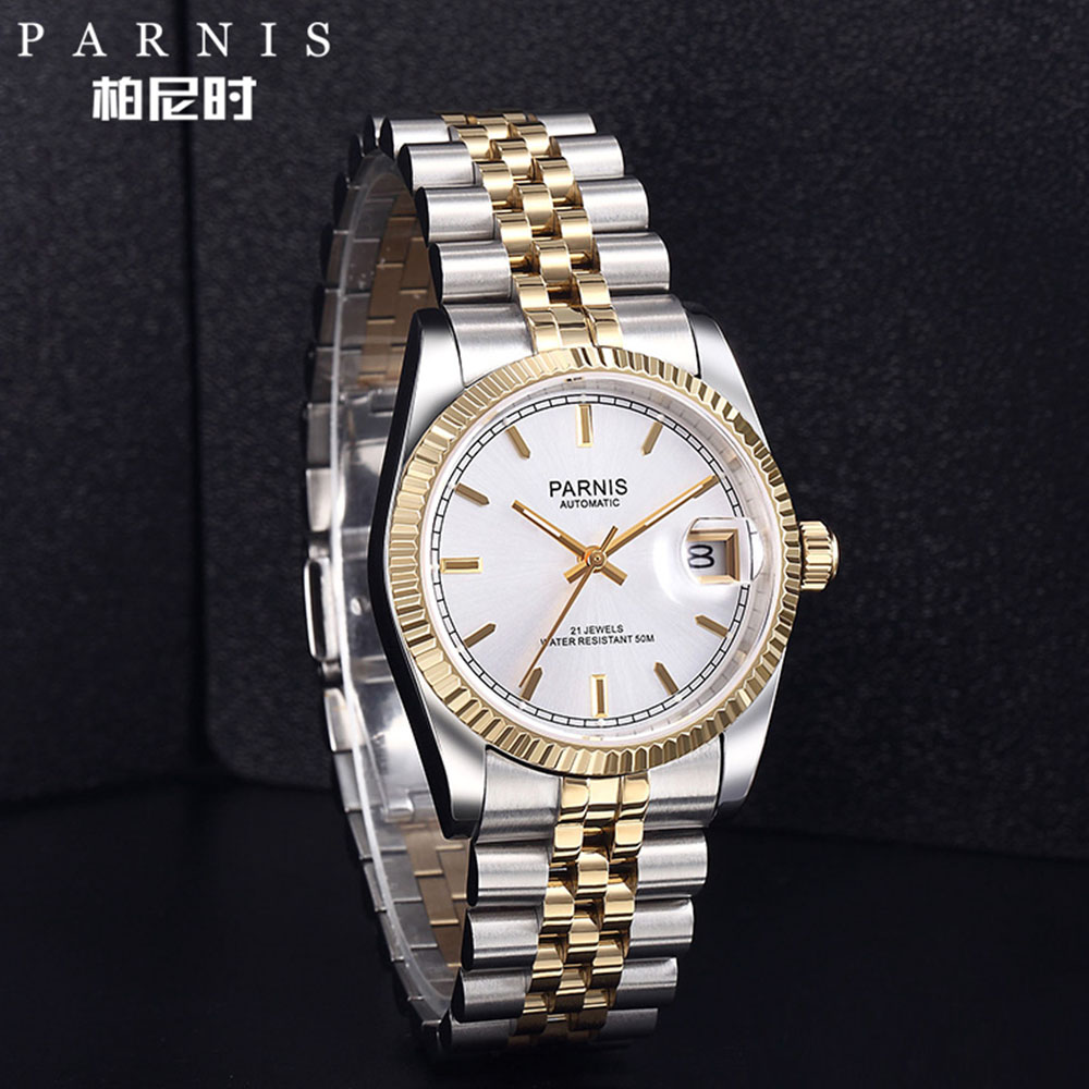 Parnis 36mm Luminous Mark Silv - огляд і ціна Minute Repeater Watch