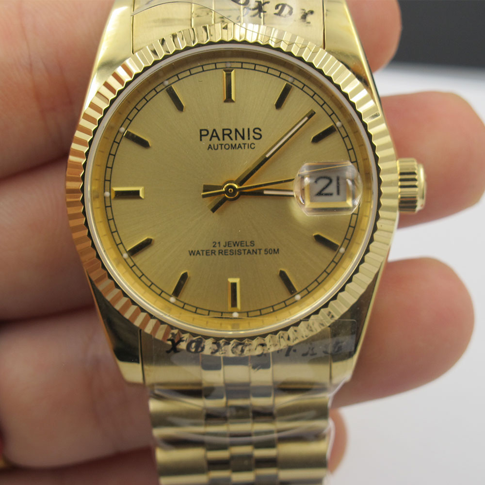 Parnis 36mm Luminous Mark Silv - огляд і ціна Minute Repeater Watch