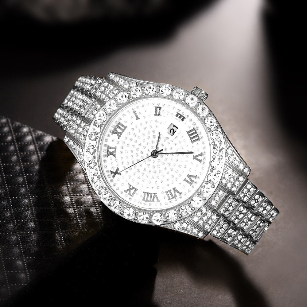 1 Hip-hop Full Diamond Silver  - огляд і ціна Luxury Watch Collection