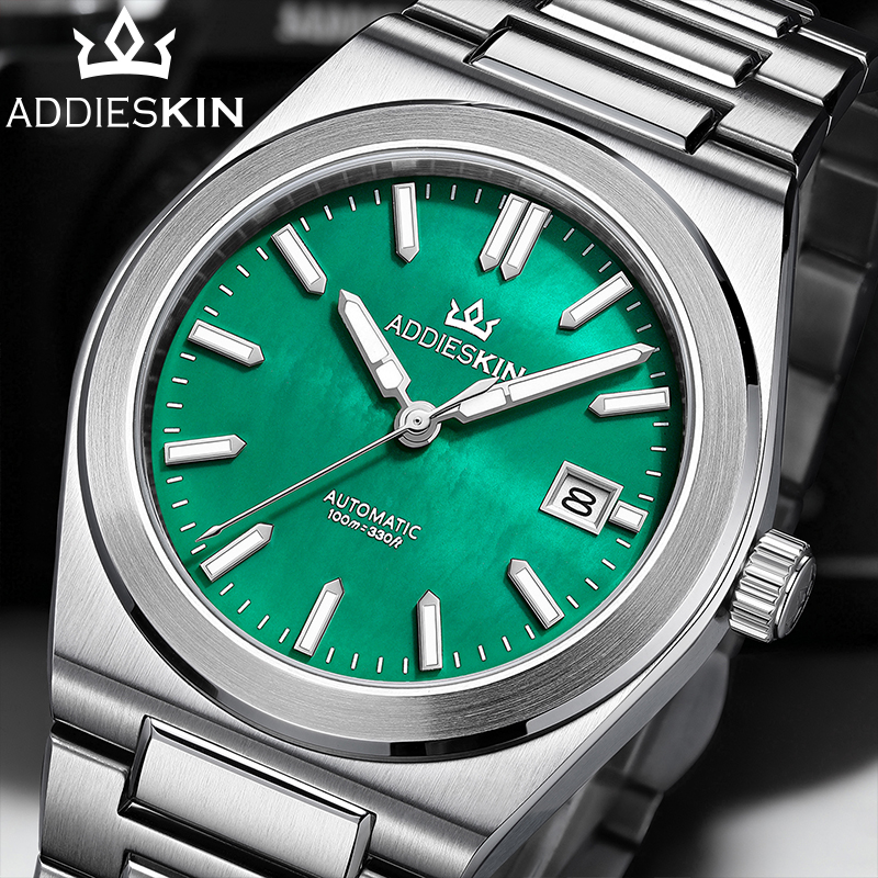 ADDIESKIN K008 Green Mother of - огляд і ціна Luxury Watch With Green Dial