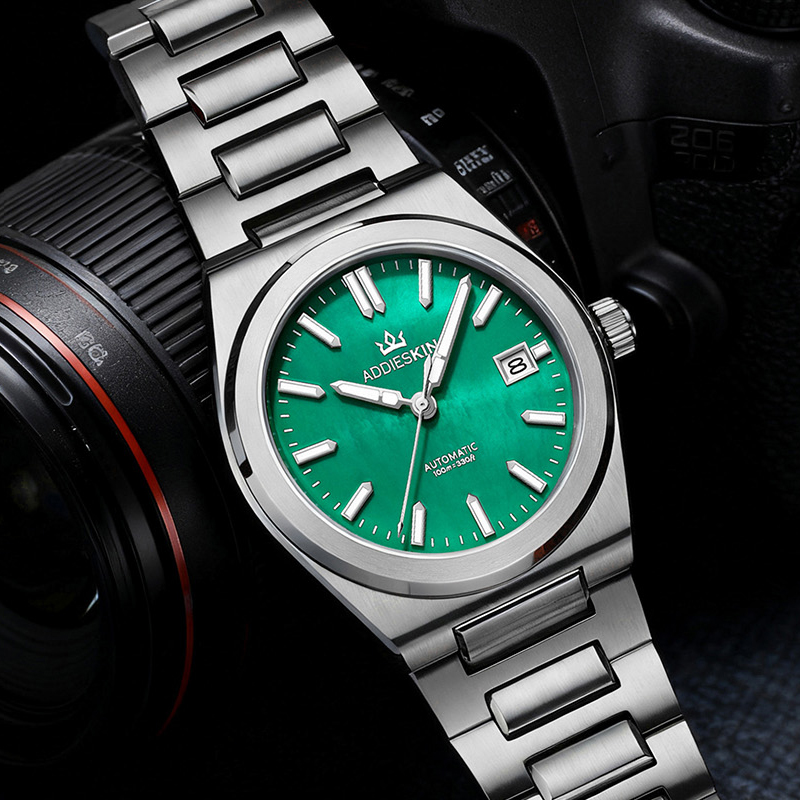 ADDIESKIN K008 Green Mother of - огляд і ціна Luxury Watch With Green Dial