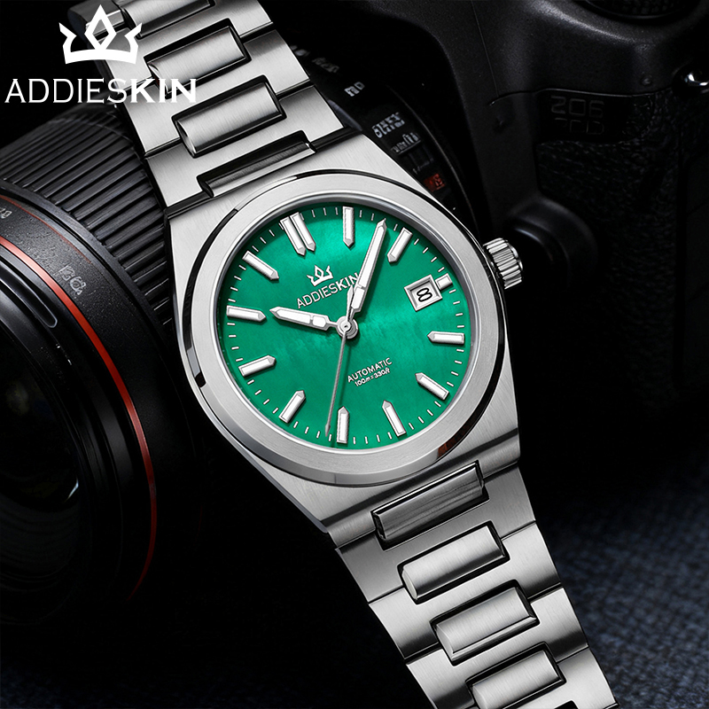 ADDIESKIN K008 Green Mother of - огляд і ціна Luxury Watch With Green Dial