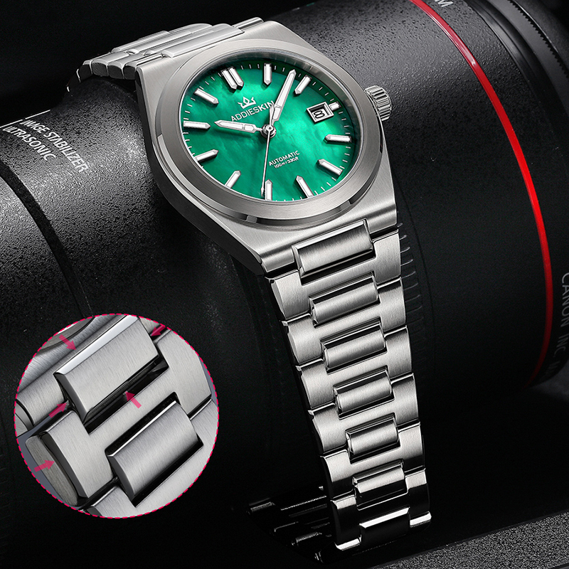 ADDIESKIN K008 Green Mother of - огляд і ціна Luxury Watch With Green Dial
