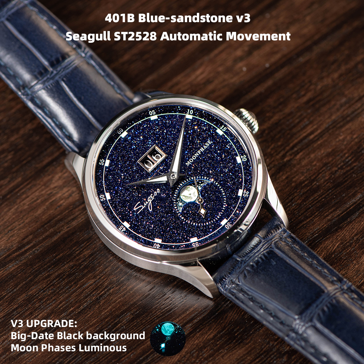 Sugess Moonphase Watch of Men  - огляд і ціна Minute Repeater Watch