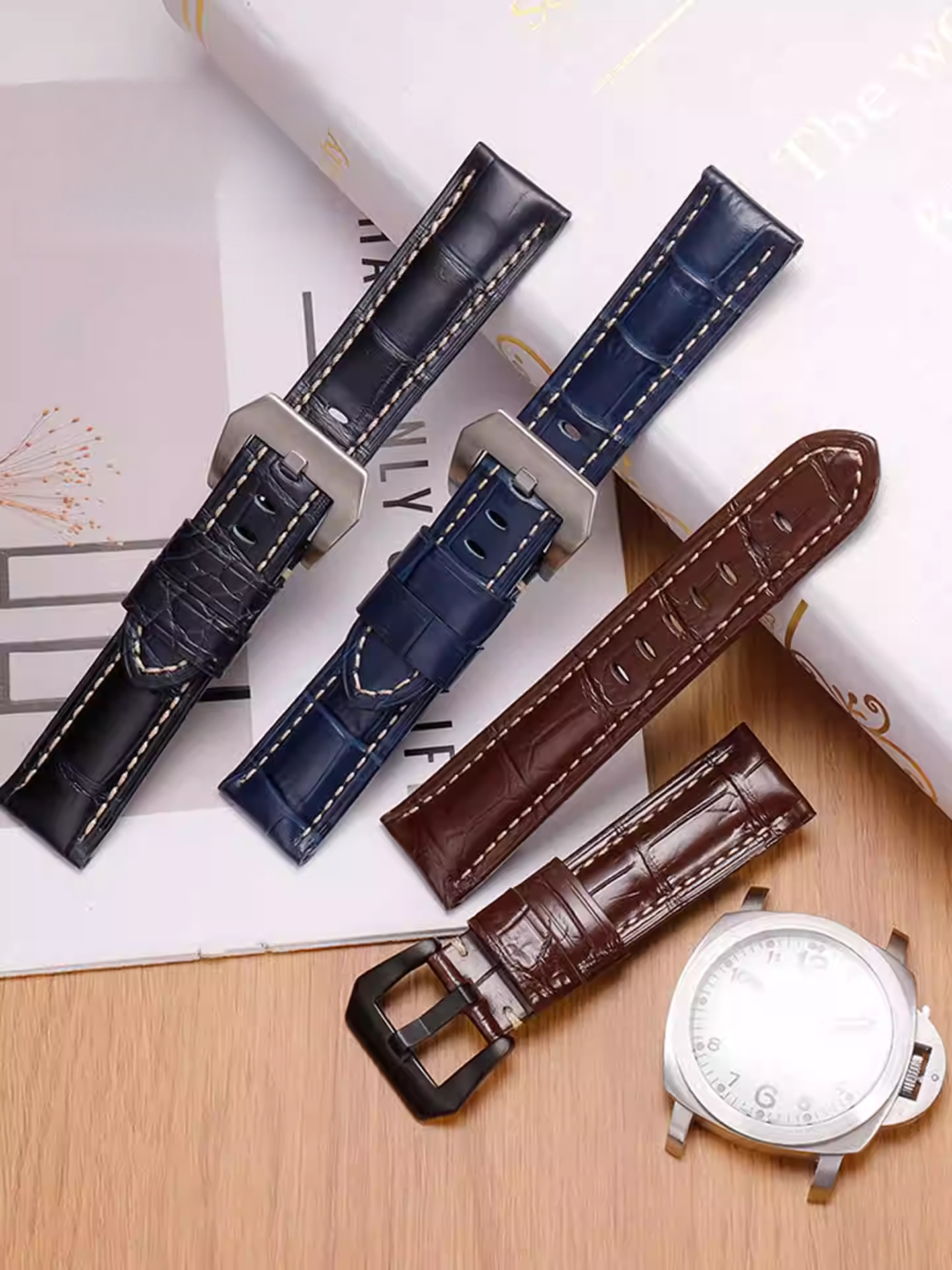 Luxury genuine cowhide crocodi - огляд і ціна Luxury Watch Panerai