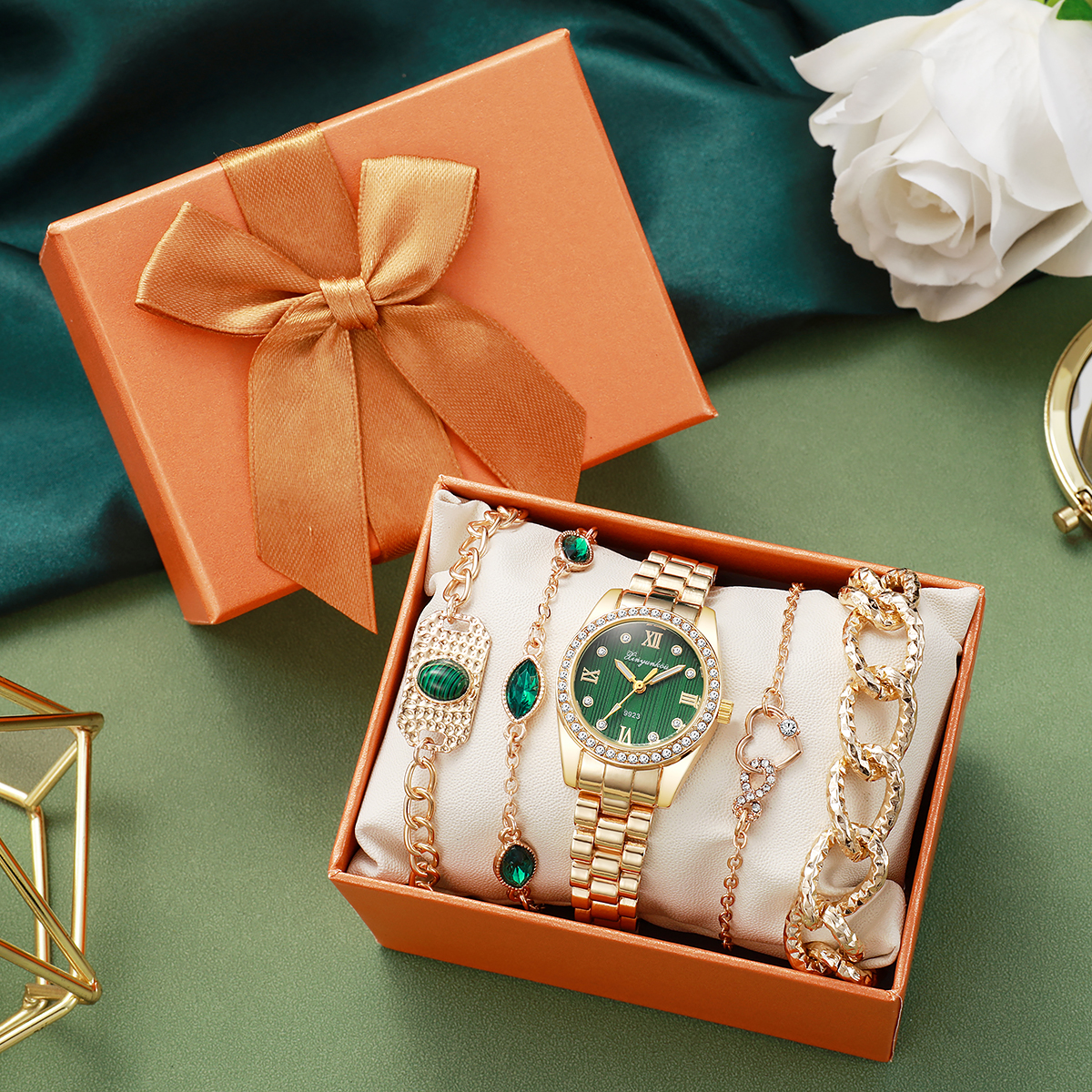 Luxury Two-Tone Green Dial Wat - огляд і ціна Luxury Watch With Green Dial