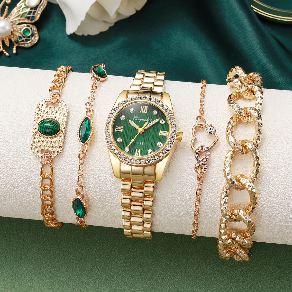 Luxury Two-Tone Green Dial Wat - огляд і ціна Luxury Watch With Green Dial