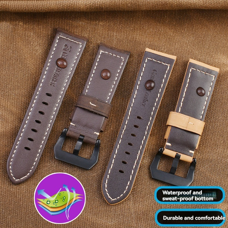 Handmade Genuine Leather Strap - огляд і ціна Luxury Watch Panerai