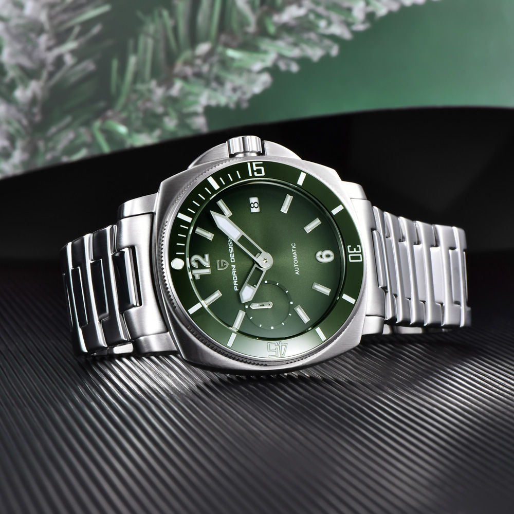 PAGANI DESIGN Men's Watch Luxu - огляд і ціна Luxury Watch With Green Dial