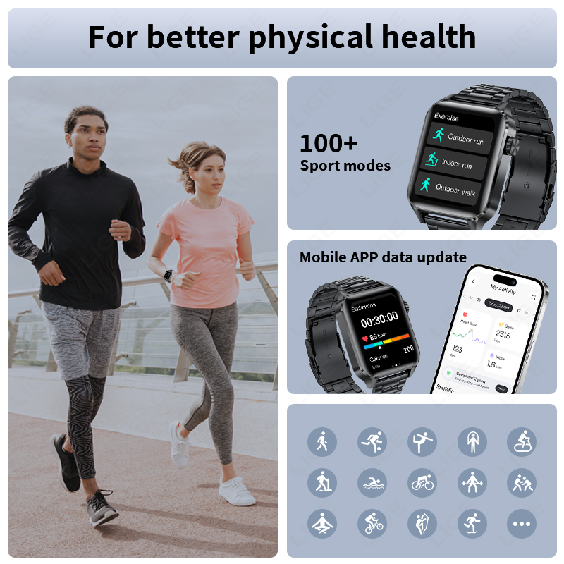 LIGE Smart Watch Sport Fitness - огляд і ціна Luxury Watch For Sale