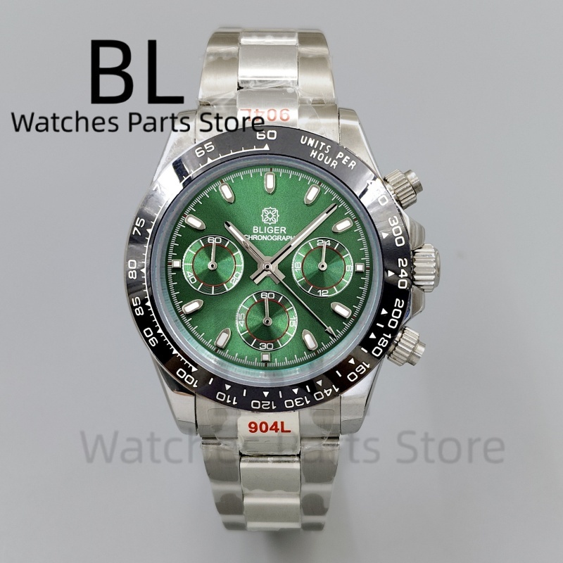 BLIGER 39mm Luxury Green Dial  - огляд і ціна Luxury Watch With Green Dial