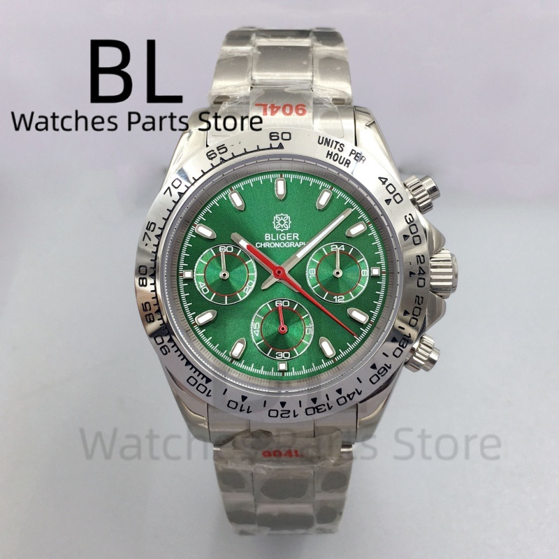 BLIGER 39mm Luxury Green Dial  - огляд і ціна Luxury Watch With Green Dial