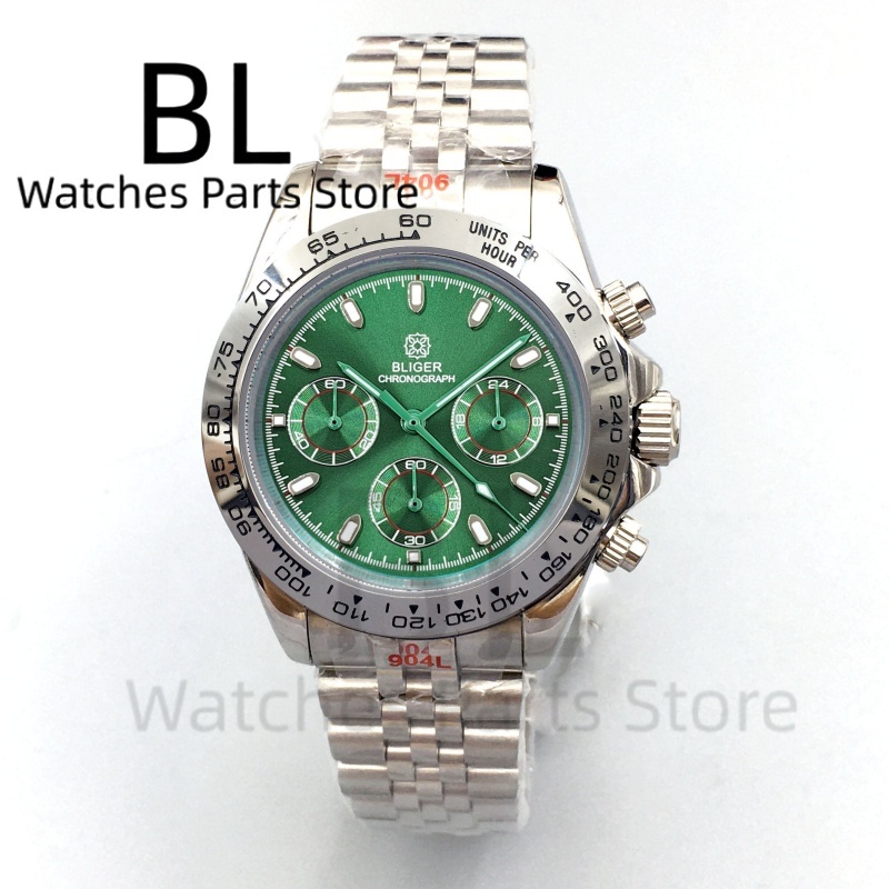 BLIGER 39mm Luxury Green Dial  - огляд і ціна Luxury Watch With Green Dial