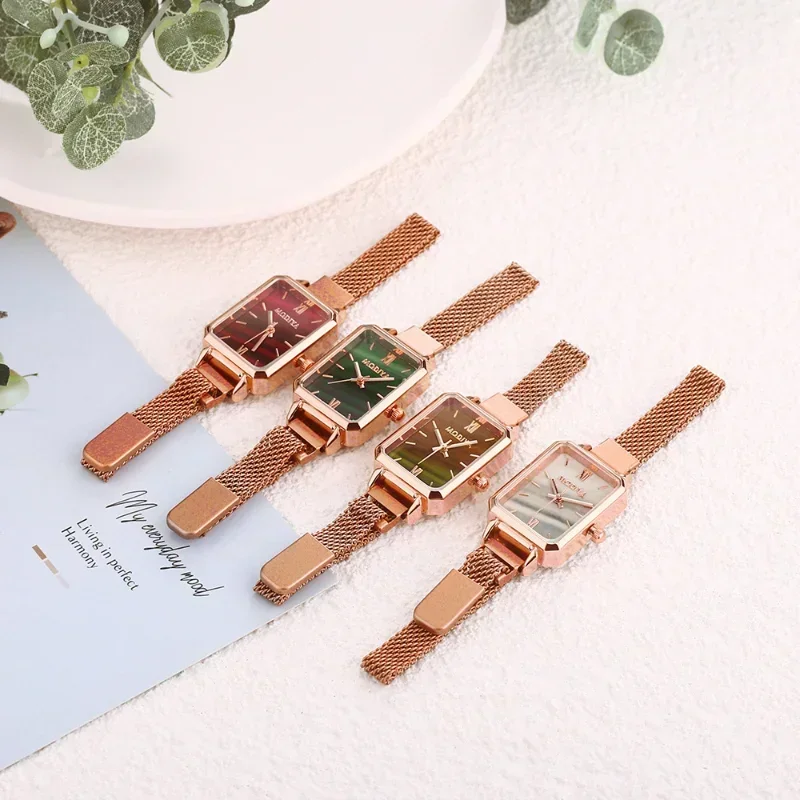 Women Watches Fashion Square L - огляд і ціна Luxury Watch With Green Dial
