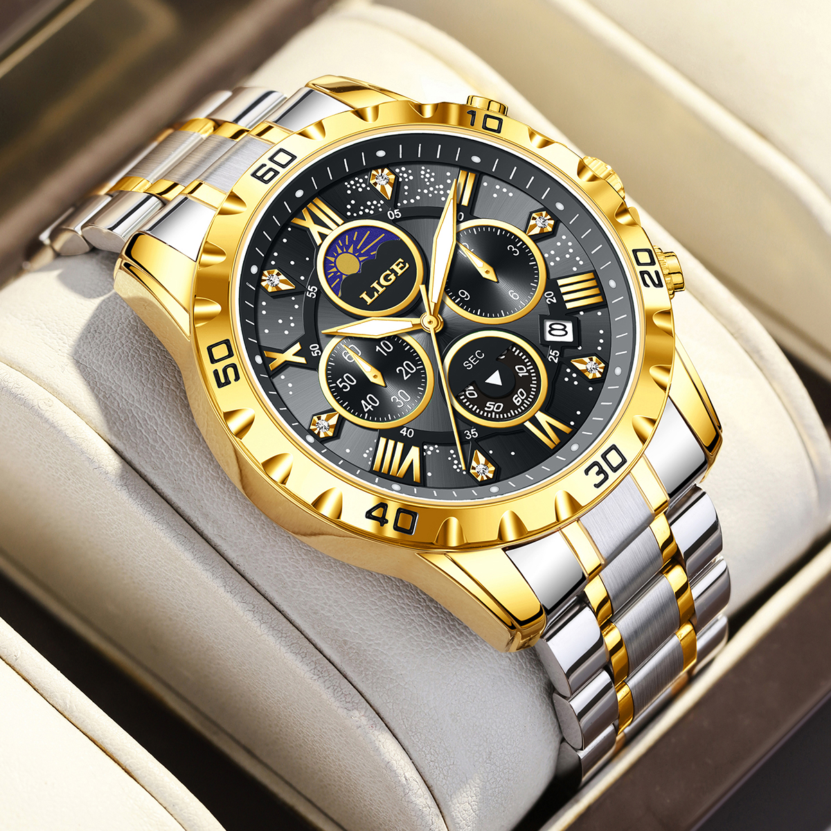 LIGE Top Brand Luxury Quartz M - огляд і ціна Luxury Watch Brands