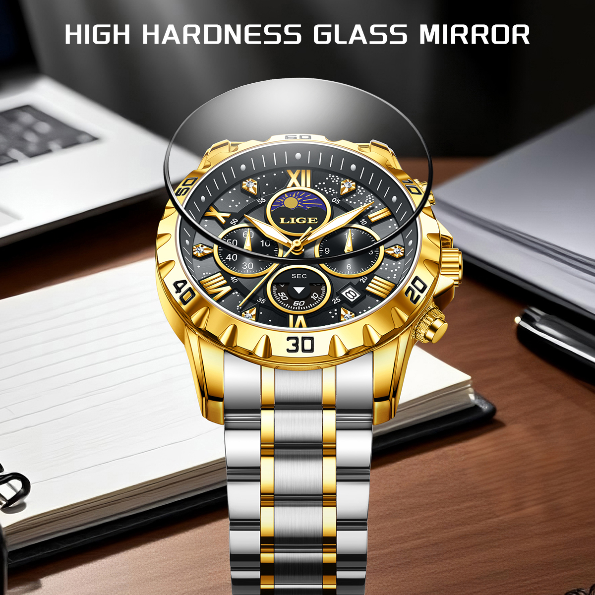 LIGE Top Brand Luxury Quartz M - огляд і ціна Luxury Watch Brands