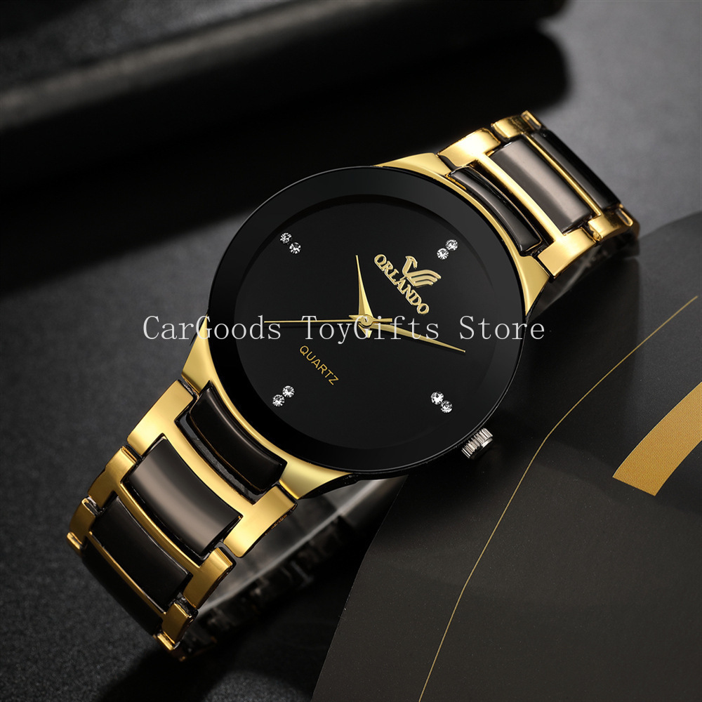hot sale black dial steel quar - огляд і ціна Luxury Watch For Sale