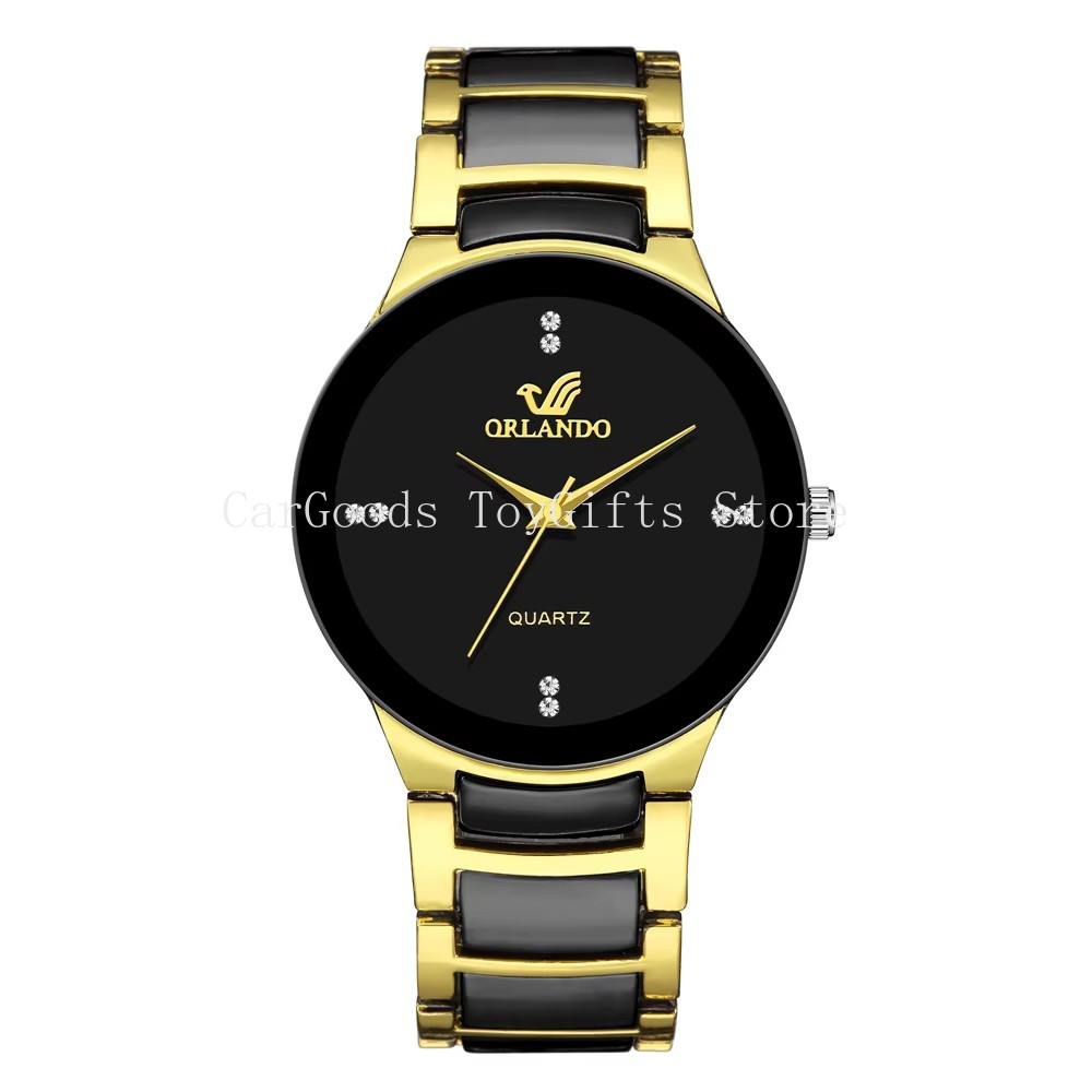 hot sale black dial steel quar - огляд і ціна Luxury Watch For Sale