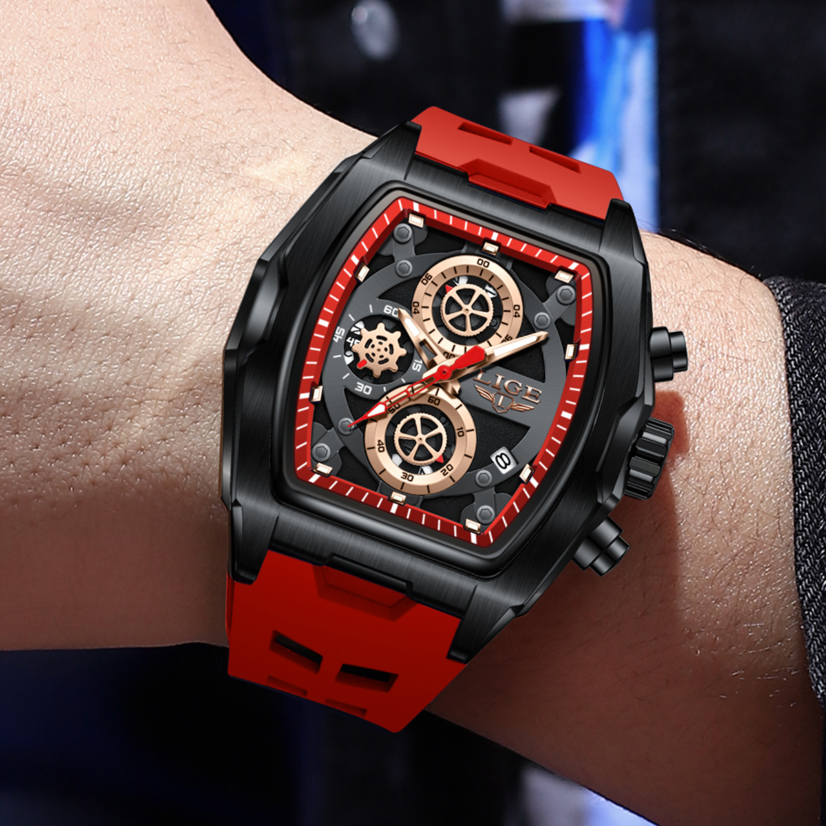 LIGE Hot Sale Fashion Men Quar - огляд і ціна Luxury Watch For Sale