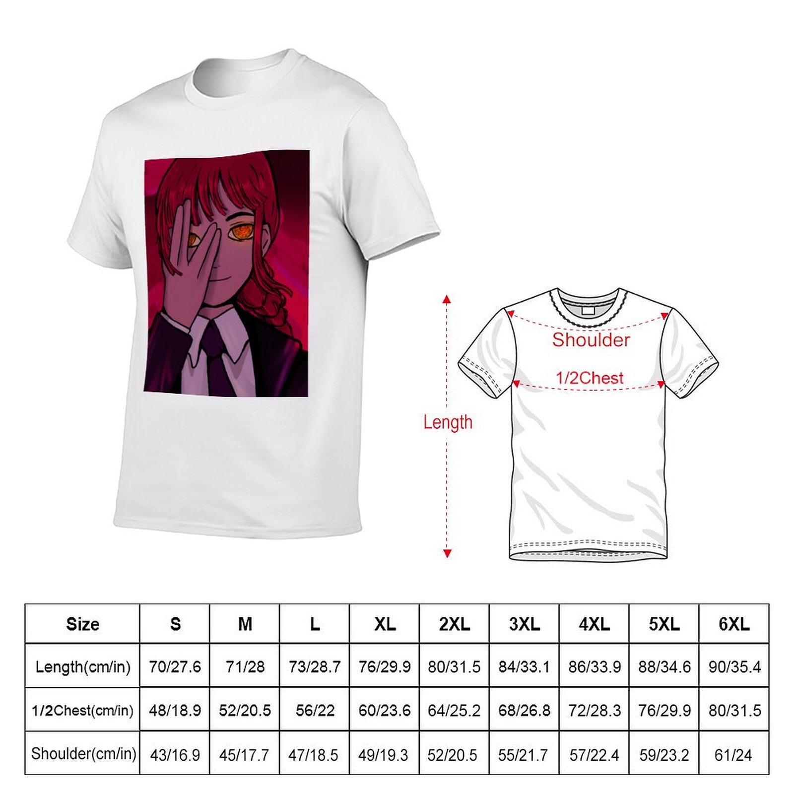 Makima is watching T-Shirt t s - огляд і ціна Luxury Watch China