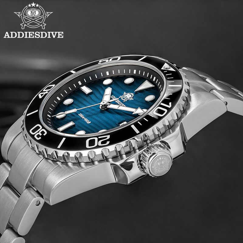 ADDIESDIVE Men's 2115 Quartz W - огляд і ціна Luxury Watch With Green Dial