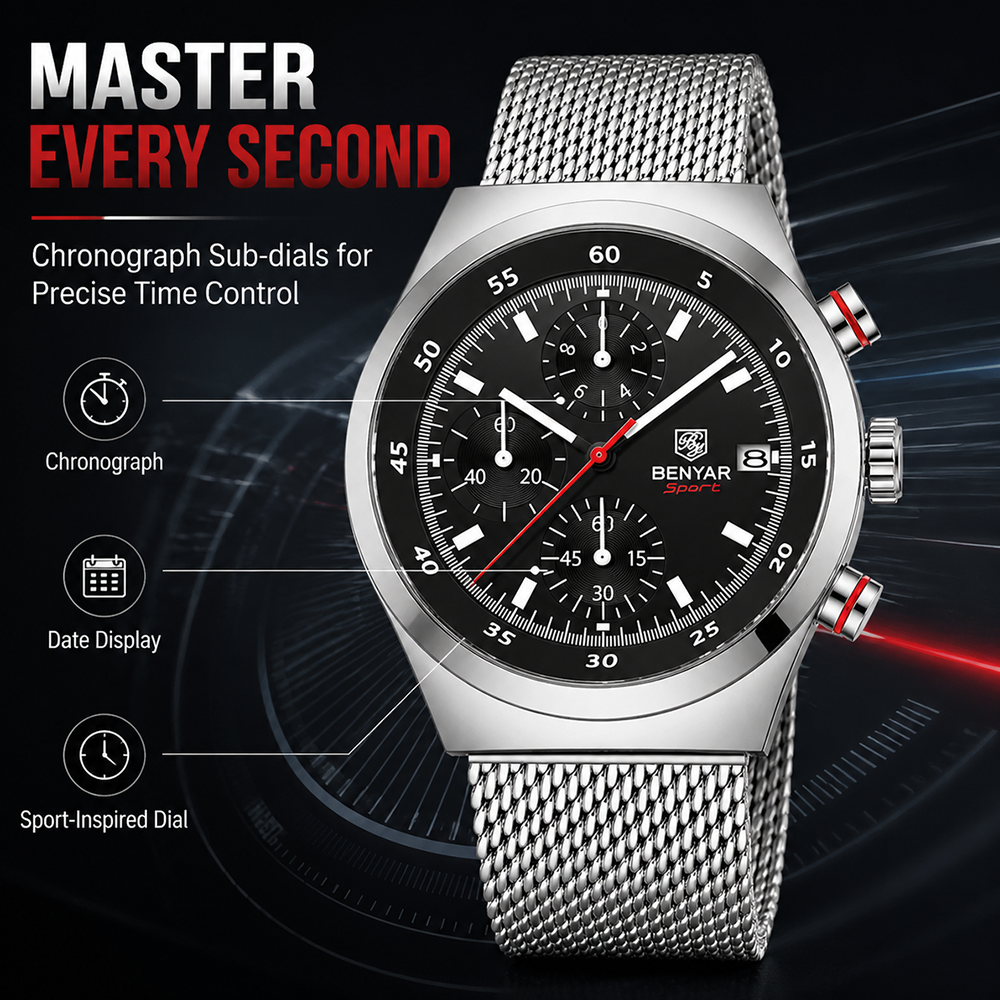 BENYAR Top Luxury Brand Men's  - огляд і ціна Luxury Watch Brands