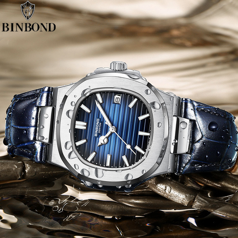 BINBOND Top Brand Hot sale Men - огляд і ціна Luxury Watch For Sale